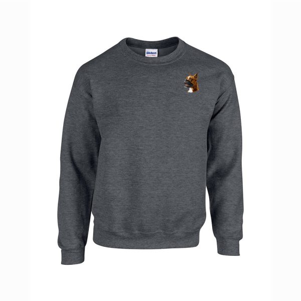 Boxer Embroidered Unisex Crewneck Sweatshirt on Sale - Image 4