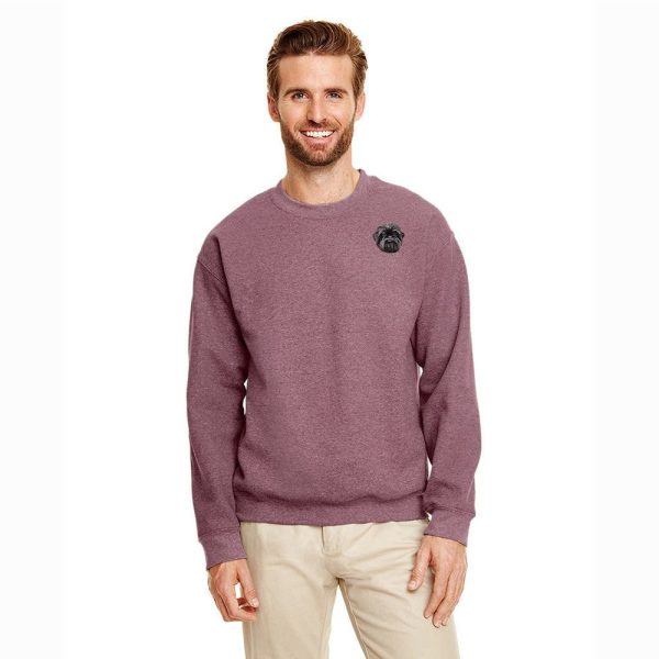 Affenpinscher Embroidered Unisex Crewneck Sweatshirt Sale