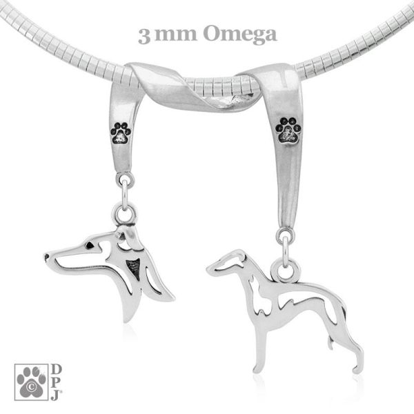 Italian Greyhound, Charm Holder, Necklace For Sale