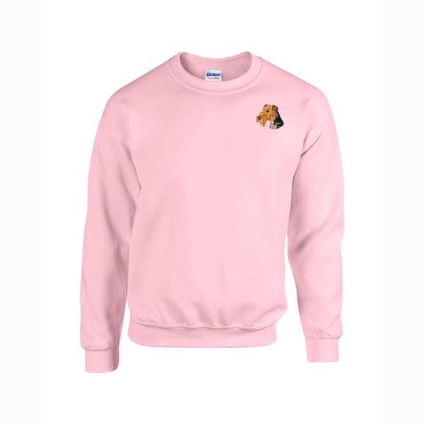 Airedale Terrier Embroidered Unisex Crewneck Sweatshirt Fashion - Image 2