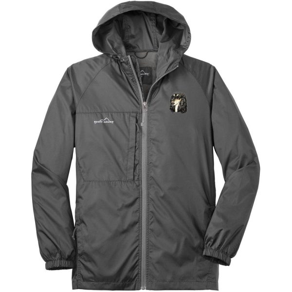 Saluki Embroidered Mens Eddie Bauer Packable Wind Jacket For Discount - Image 3