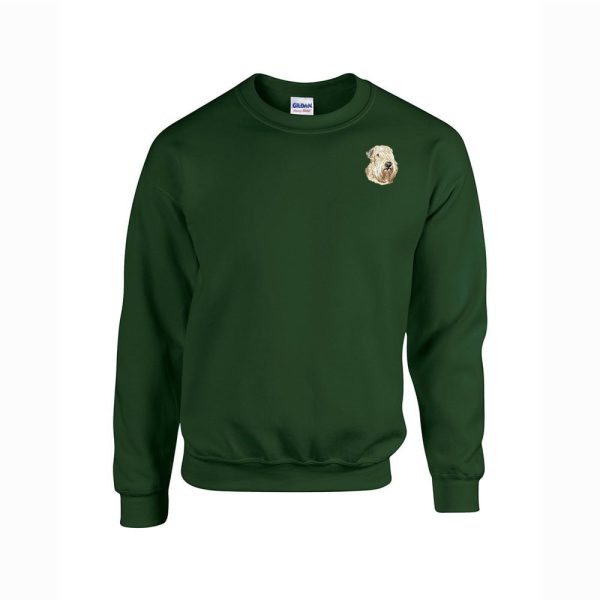 Soft Coated Wheaten Terrier Embroidered Unisex Crewneck Sweatshirt Supply - Image 3