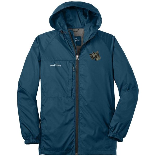 Scottish Terrier Embroidered Mens Eddie Bauer Packable Wind Jacket Hot on Sale - Image 2