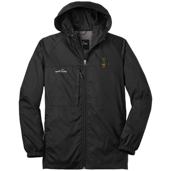 Beauceron Embroidered Mens Eddie Bauer Packable Wind Jacket Online Hot Sale