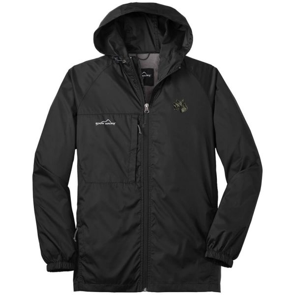 Scottish Terrier Embroidered Mens Eddie Bauer Packable Wind Jacket Hot on Sale