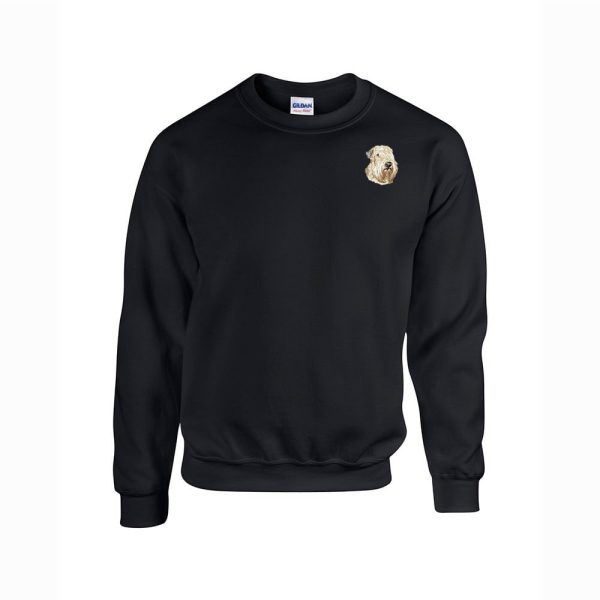 Soft Coated Wheaten Terrier Embroidered Unisex Crewneck Sweatshirt Supply - Image 2