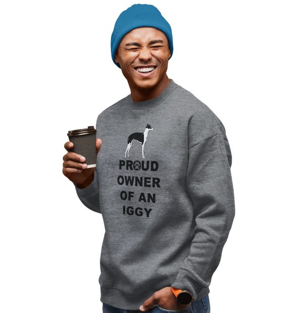 Italian Greyhound Proud Owner - Adult Unisex Crewneck Sweatshirt on Sale