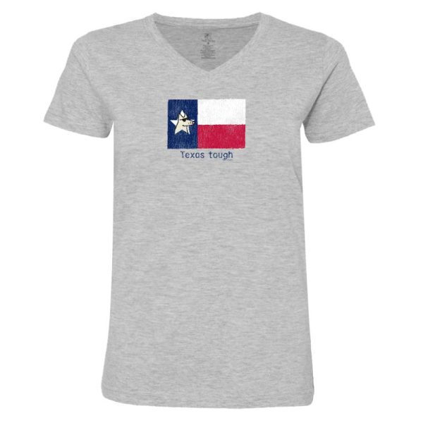 Texas Tough - V-Neck T-Shirt For Cheap
